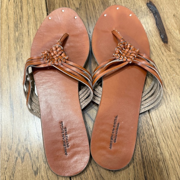 American Eagle Outfitters Tan Woven Sandals - Picture 1 of 1